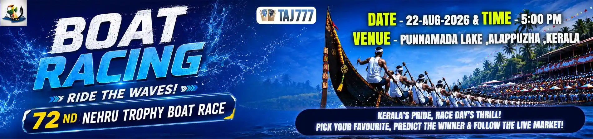 Taj777 Nehru Trophy Boat Race Kerala