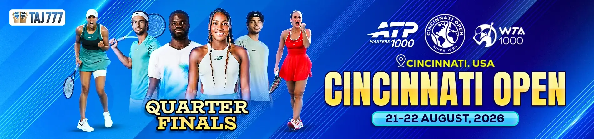 Taj777 Cincinnati Open tennis quarter finals